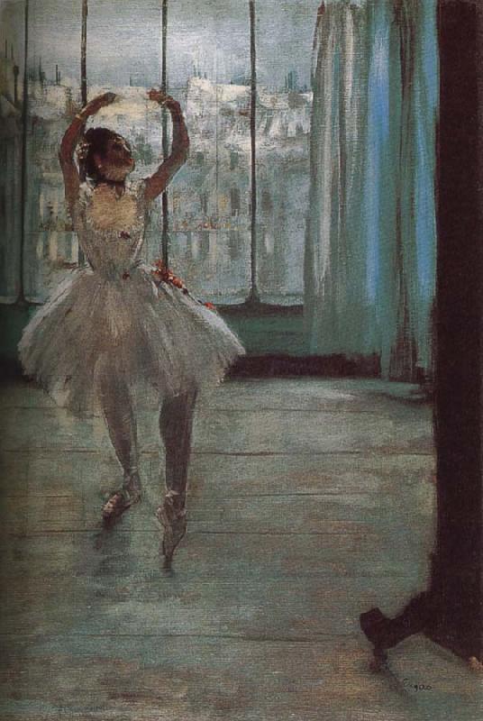 Edgar Degas Dance doing pose